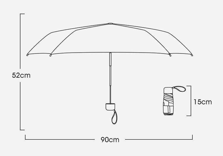 折りたたみ傘 折り畳み傘 日傘 UVカット99％ 遮光 100％ 収納 ポーチ付の画像2