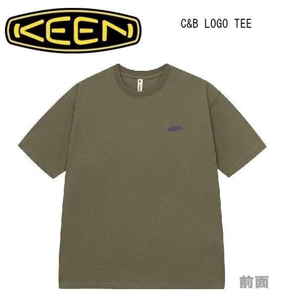 KEEN キーン C&BロゴＴシャツ ダスティオリーブ M 1028433 メンズ Tシャツ アウトドア キャンプの画像2