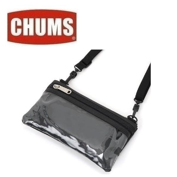 CHUMS Chums смартфон сумка на плечо черный CH60-3611 плечо сумка уличный кемпинг 