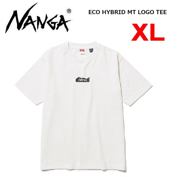 NANGA ナンガ エコハイブリッド MTロゴＴシャツ ホワイト XL　1G208　メンズ　Ｔシャツ　アウトドア