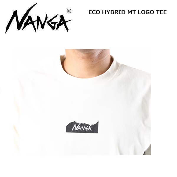 NANGA ナンガ エコハイブリッド MTロゴＴシャツ ホワイト XL　1G208　メンズ　Ｔシャツ　アウトドア