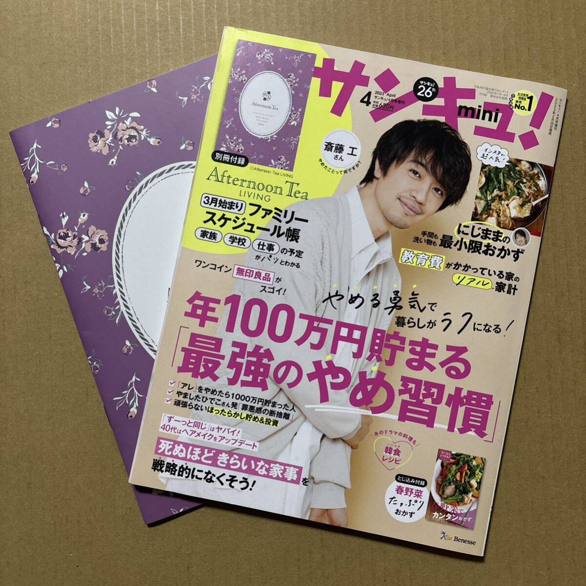 サンキュ!ミニ2023年4月号 付録あり 斎藤工