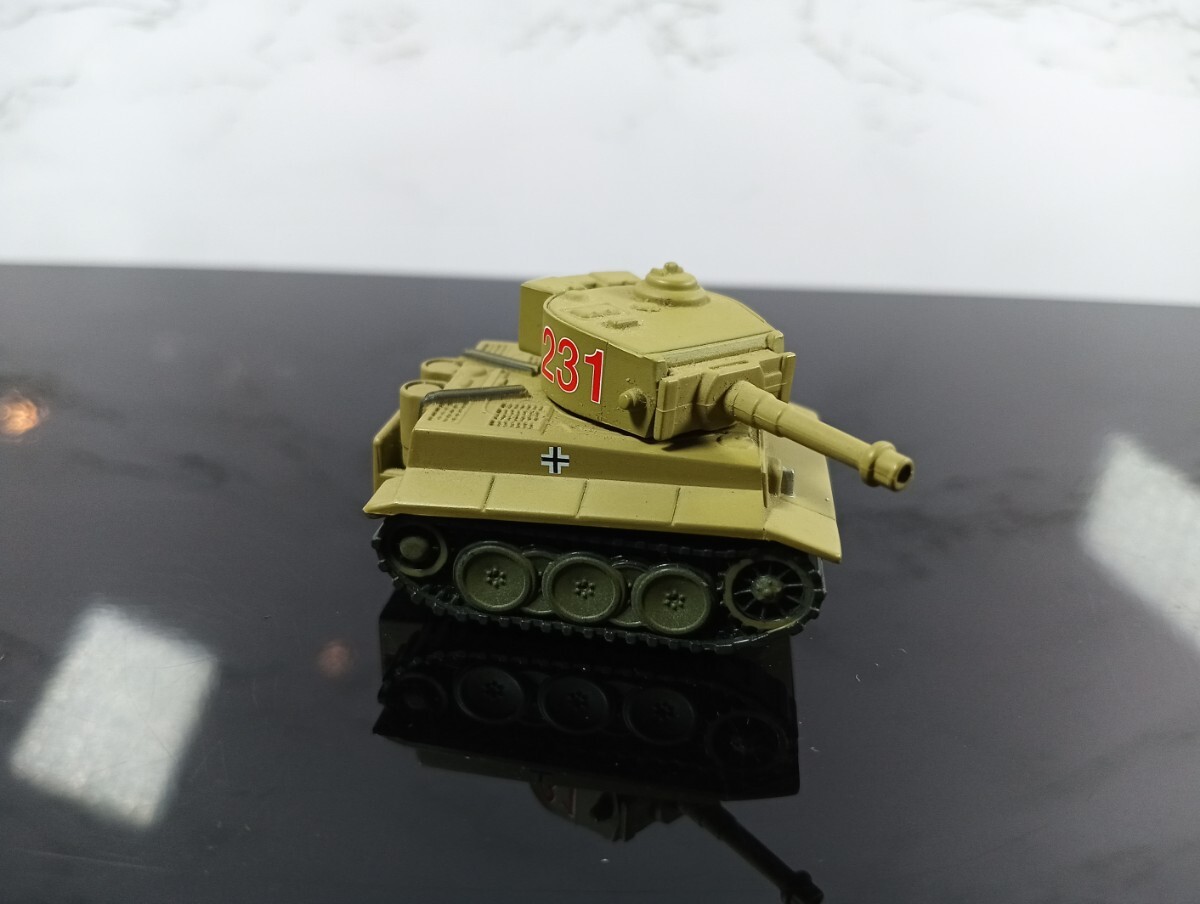 ちびっこコンバットチョロQ MISSION01 ティーガーI No.1/カーキ/231/戦車/ルース/TIGER I/ドイツ軍2の画像1