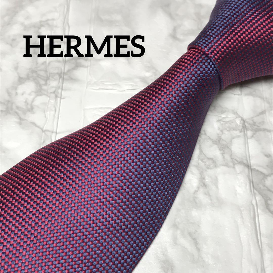 HERMES Hermes галстук solid Thai sola-ro
