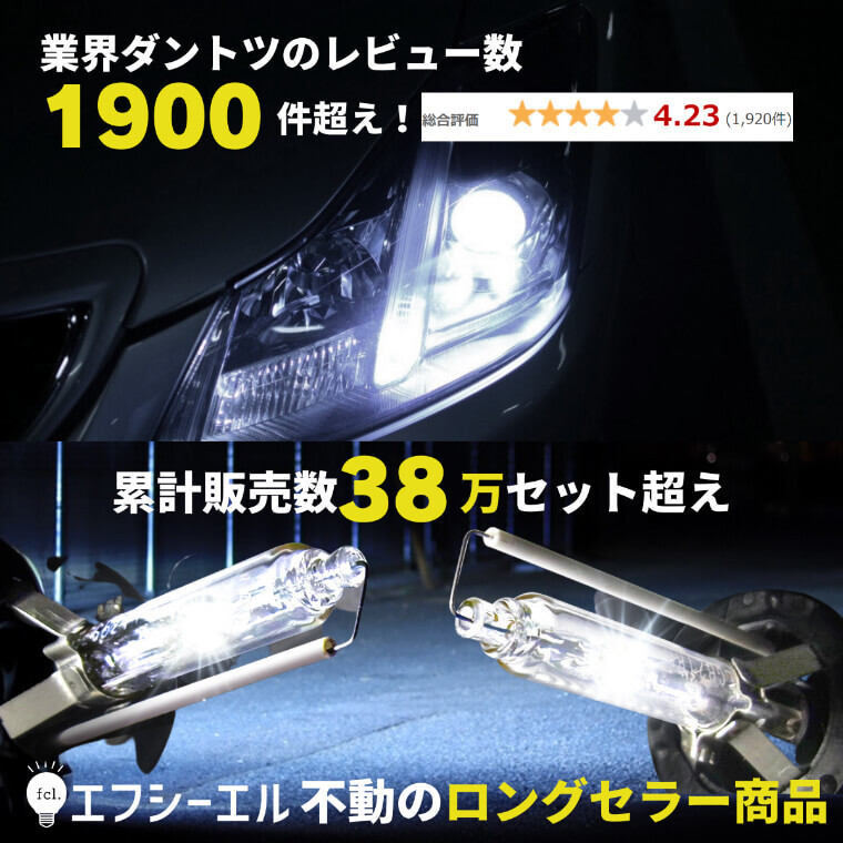 fcl.直営店【国内サポート】D4S HIDバルブ バーナー 純正交換用 6000K 35W 車検【1年保証付き】エフシーエル_画像2