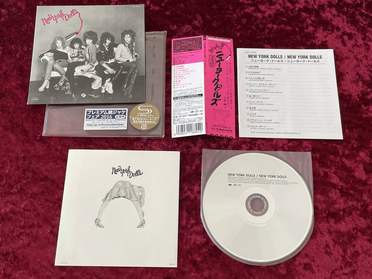 ★ニューヨーク・ドールズ★特典3種付★紙ジャケット 2枚セット★SHM-CD/完全生産限定盤★NEW YORK DOLLS/悪徳のジャングル+4★日本盤/帯付_画像3