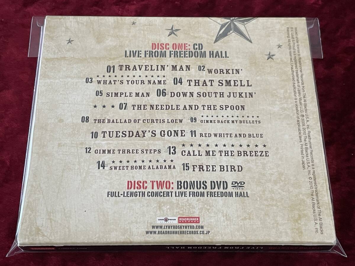 ★レーナード・スキナード★CD+DVD★ライヴ・フロム・フリーダム・ホール★日本盤★LYNYRD SKYNYRD★LIVE FROM FREEDOM HALL★_画像5