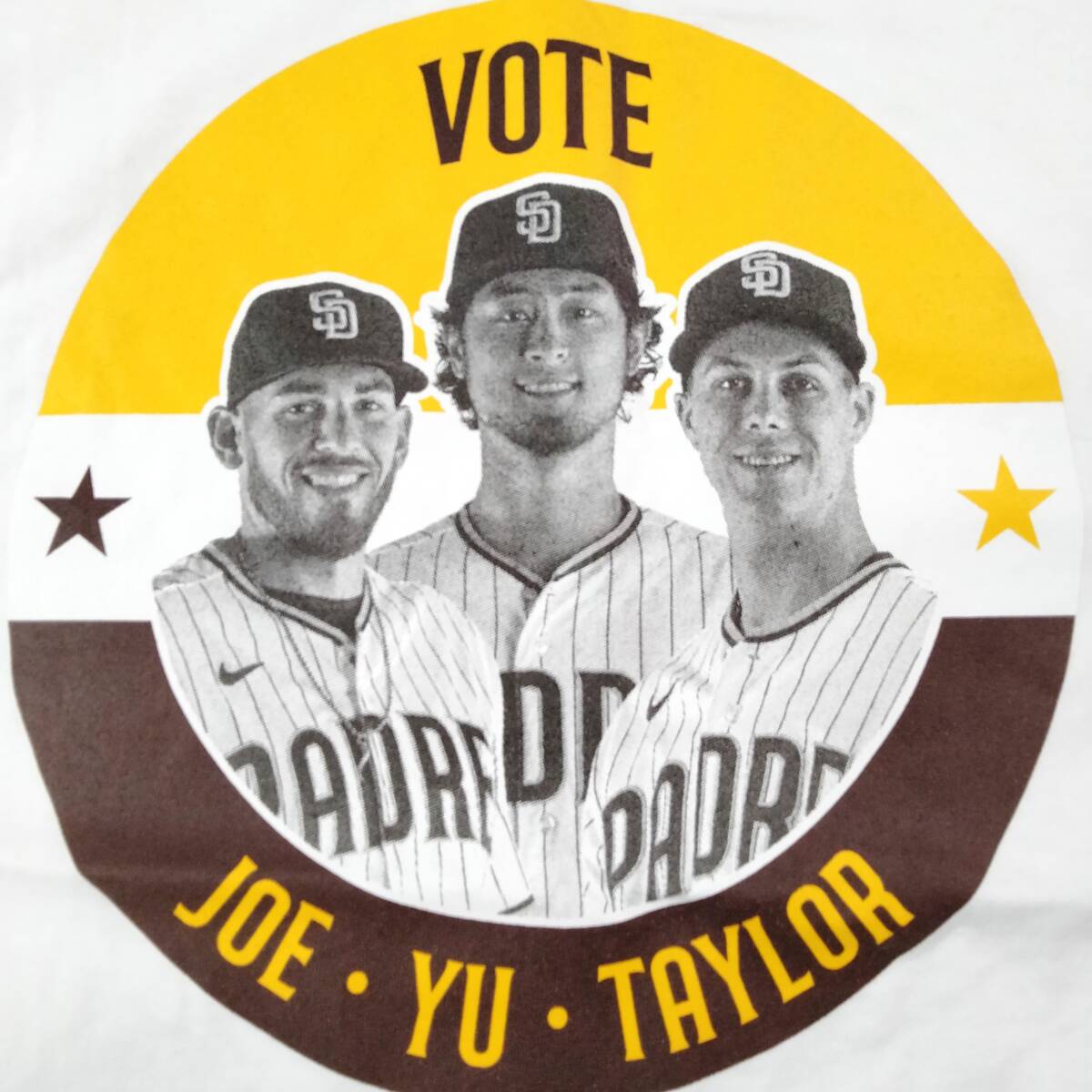 レア！MLB サンディエゴ パドレス PADRES Tシャツ ダルビッシュ有 ジョーマスグローブ テイラーロジャース VOTE オールスター Lの画像3