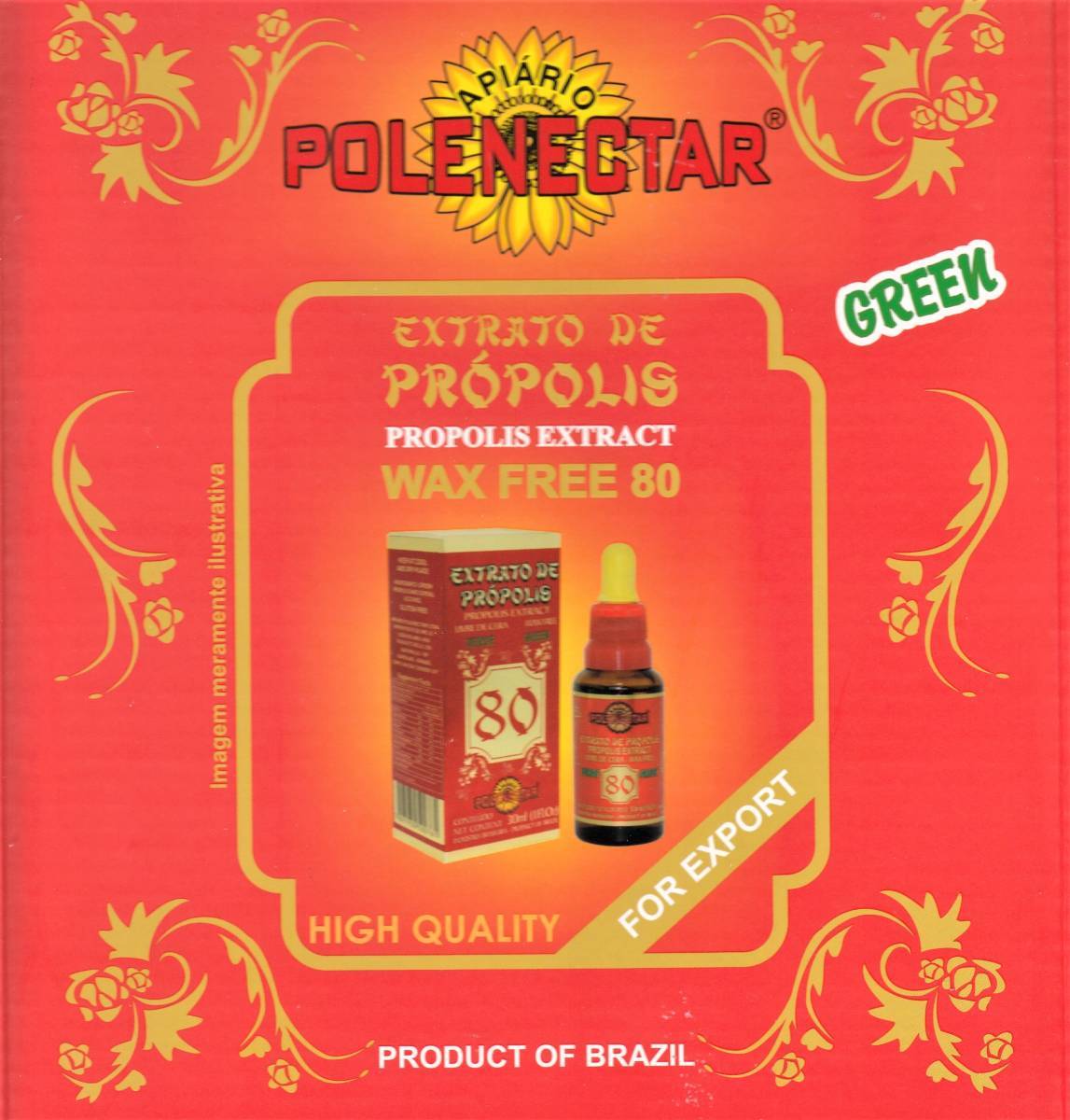 * free shipping *5 box pack * high class propolis 80 high density * Brazil production 