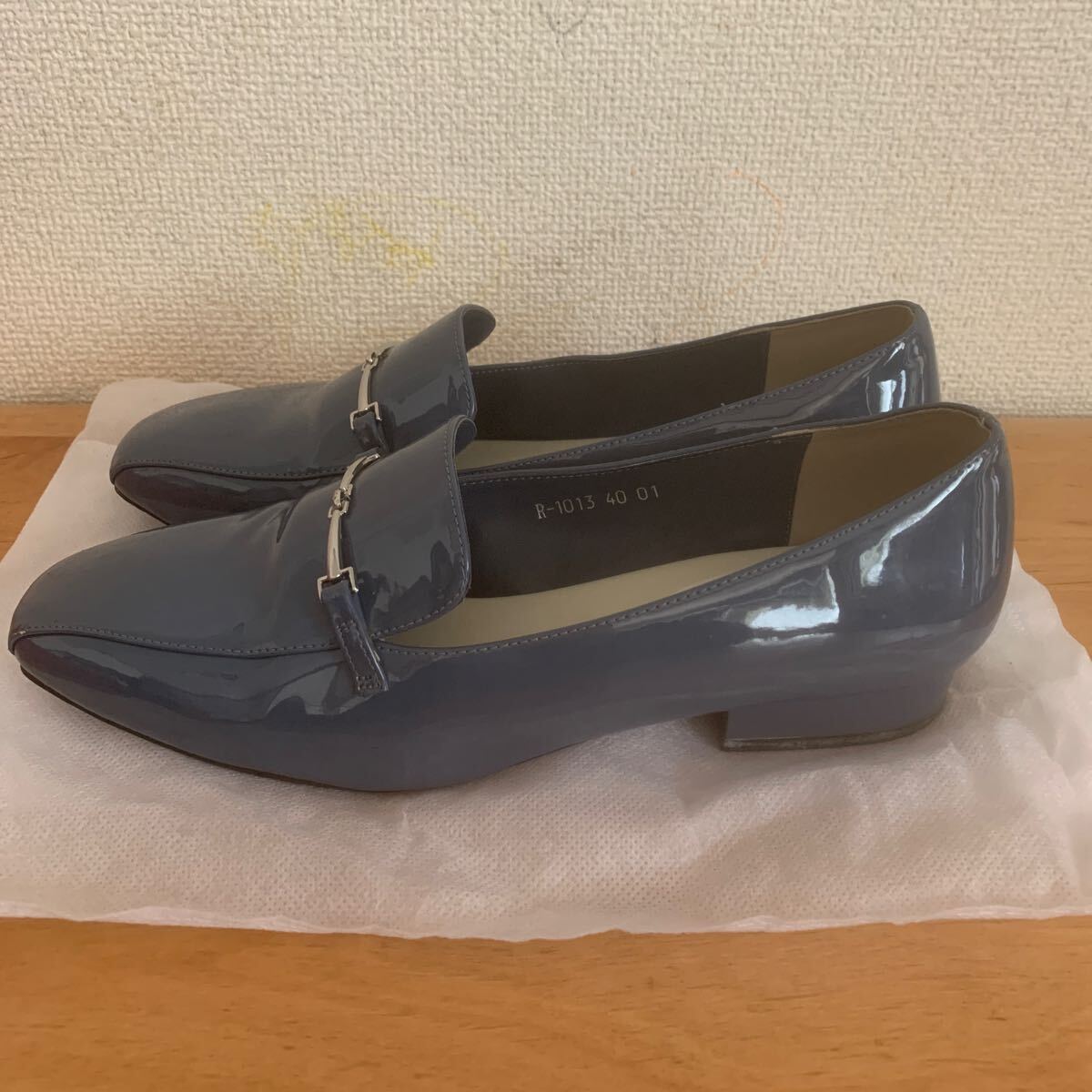 ORiental TRaffic 靴 パンプス ローファー 青色 レディース 箱あり サイズ40 R-1013の画像2