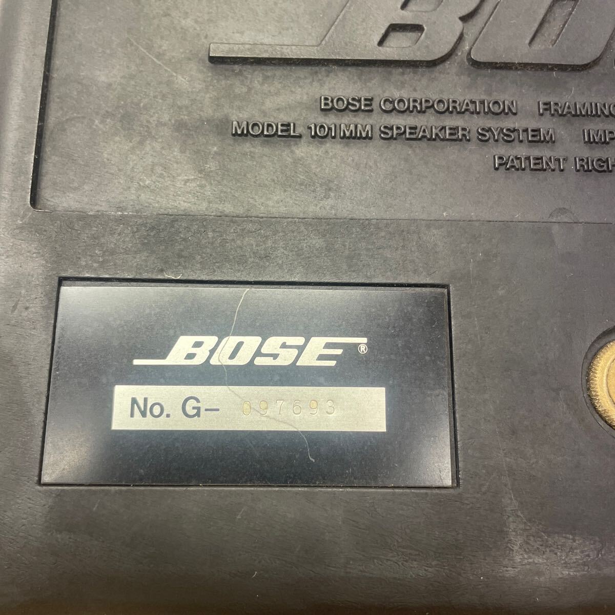 BOSE ボーズ ペア スピーカー 101MM SPEAKER SYSTEM G-097693・097694 連番の画像7