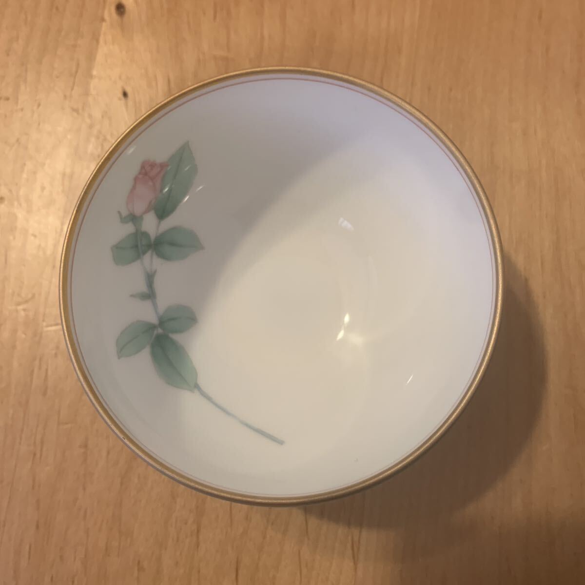 【現状品】香蘭社 湯呑セット 和食器 茶器 グリーン 花柄 箱ありの画像6