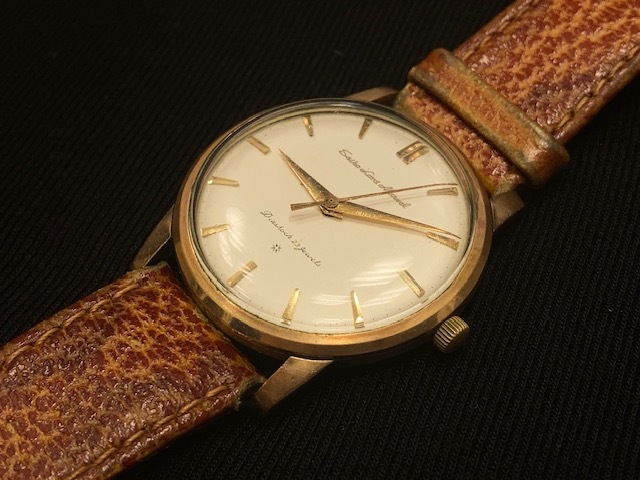 ※57255 SEIKO Lord Matic 23 jewels 金時計 手巻き 稼働品 腕時計 個人保管品 の画像1