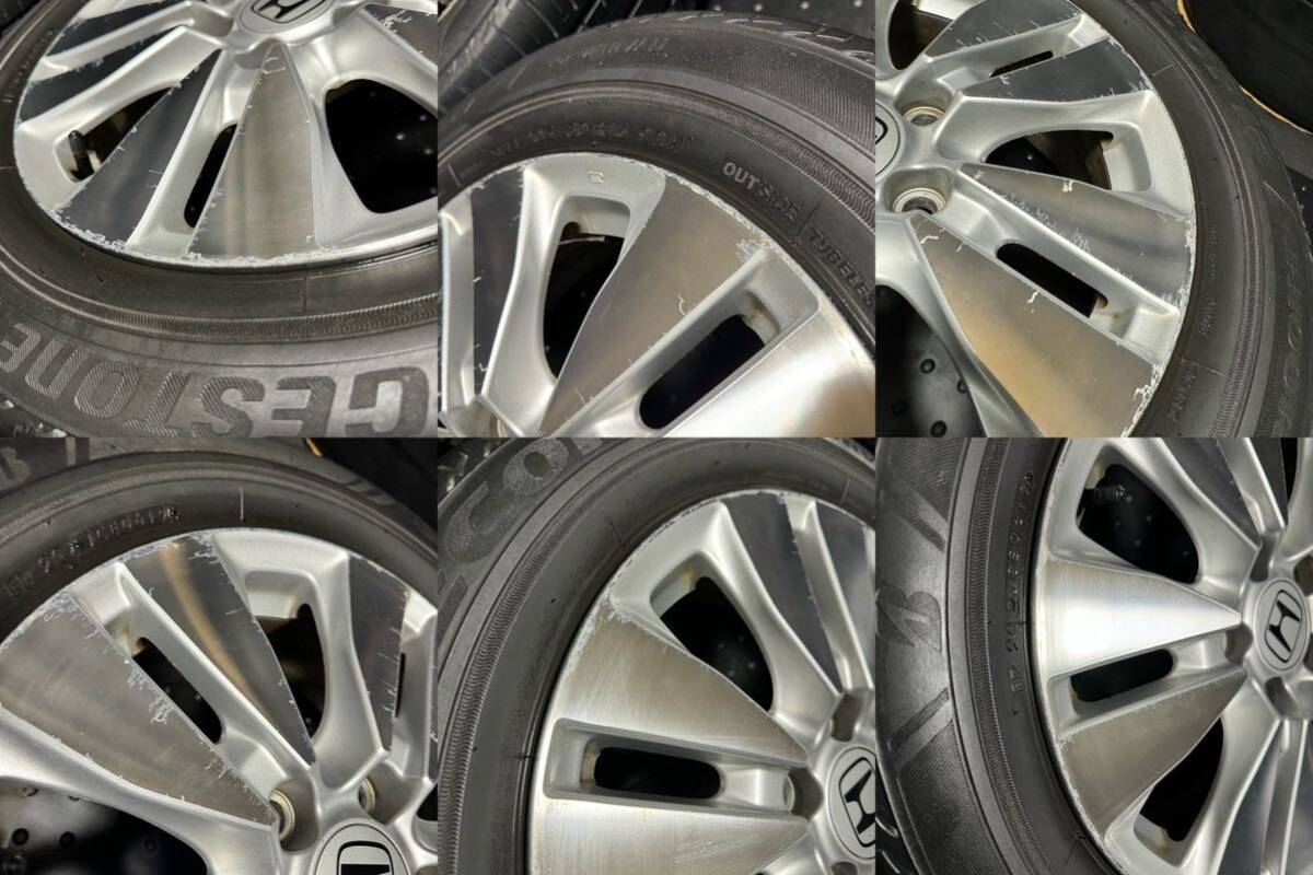 ホンダ ステップワゴン RK 純正 16インチ 6J＋50 PCD114.3 5穴 BRIDGESTONE ECOPIa 205/60R16 2019年製の画像6