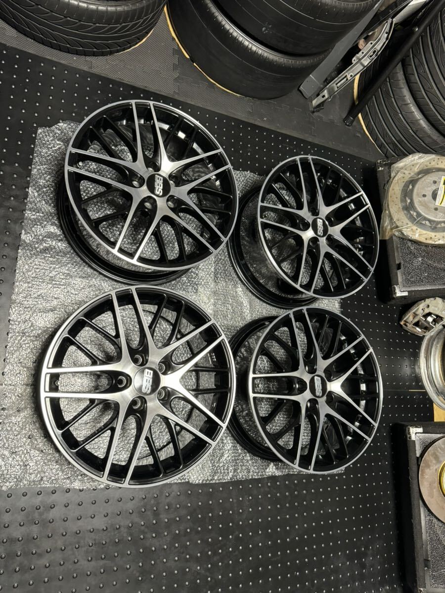 BBS CS006 18インチ 8J＋40 PCD114.3 5穴 GERMANY ハブ径60ミリハブリング付き ハリアー プリウスα カムリ クラウン アルファード_画像1