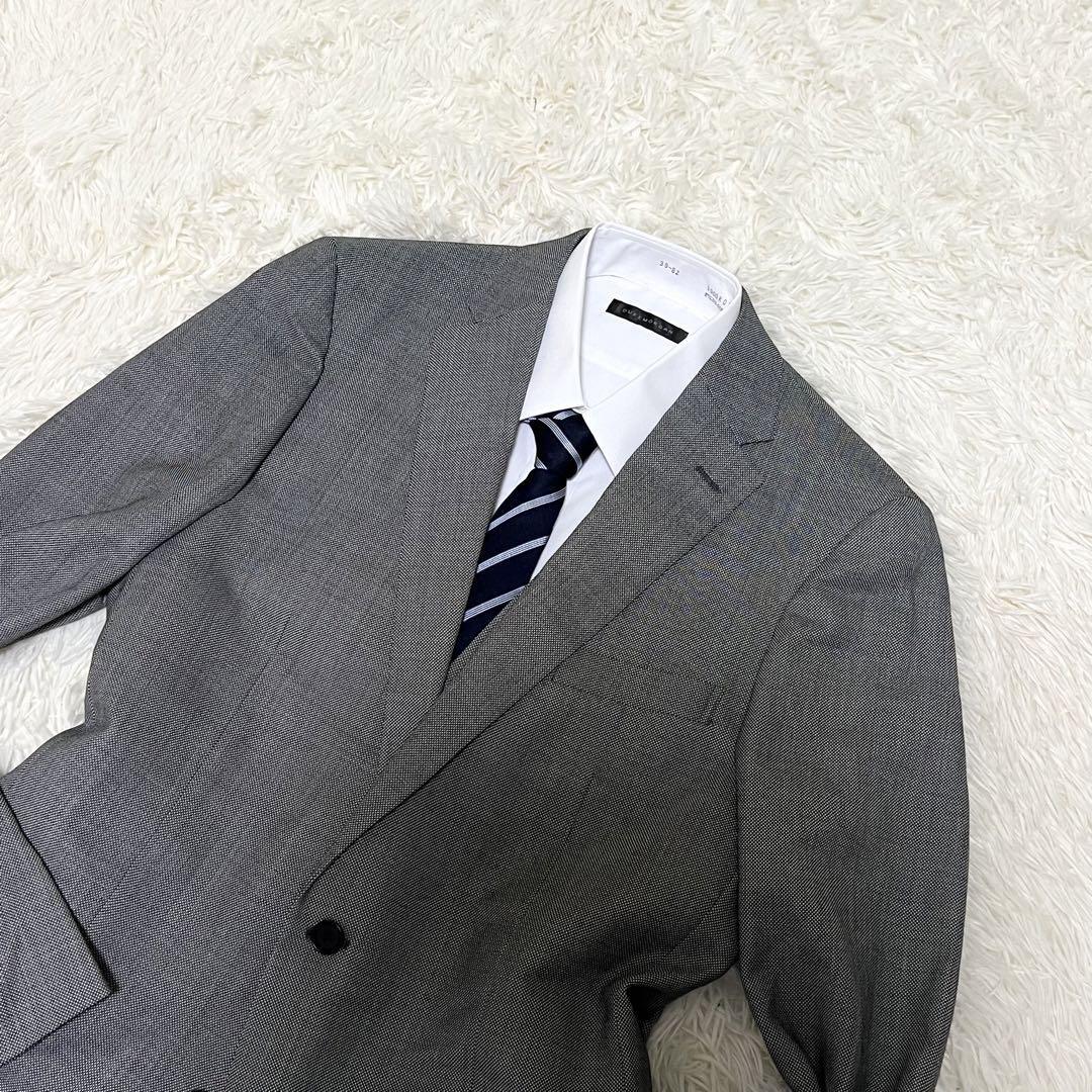 1 иен [ не использовался класс ]g rosso GROSSO COLLECTION костюм выставить жакет брюки лучший шерсть 3 деталь камуфляж 2bo tang re-2XL 3L