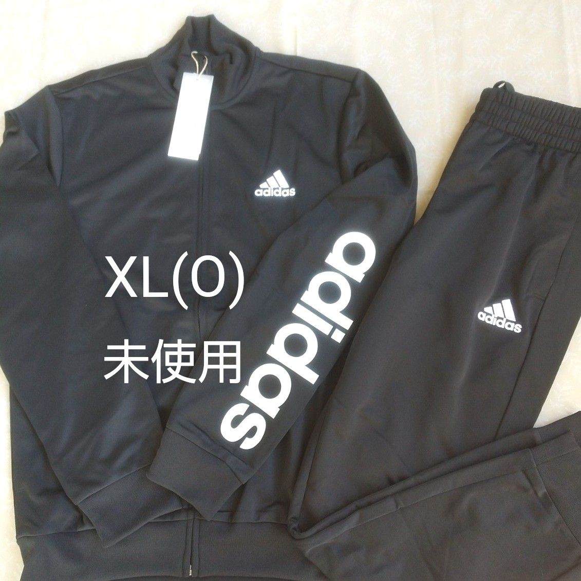 adidas ジャージ 上下セット メンズ XL(O) 黒 未使用