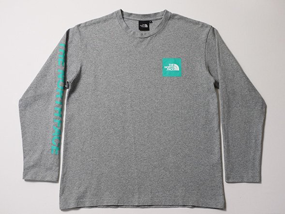 THE NORTH FACE ノースフェイス プリント 長袖 Tシャツ 正規品 NT31951 ロングスリーブ スクエアロゴスリーブティー アウトドアの画像1