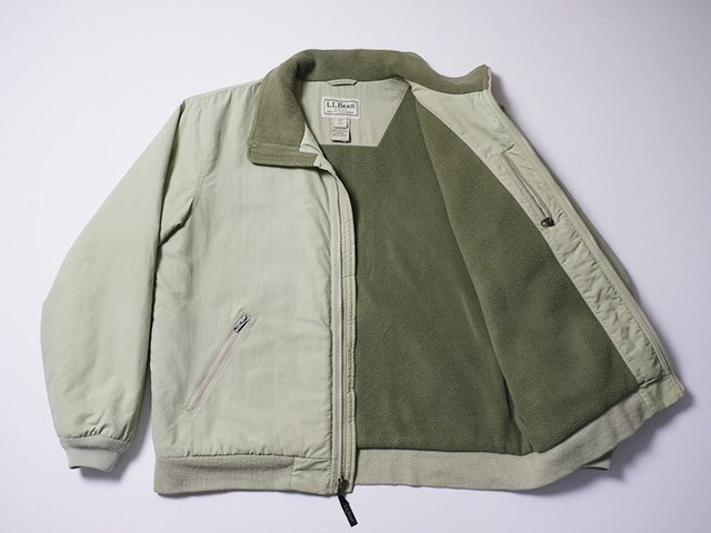 L.L.Bean エルエルビーン ナイロンフリースジャケット 正規品 Lサイズ WARM UP JACKET ウォームアップジャケット 0 UF43 の画像3