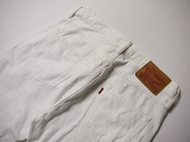 Levi's リーバイス 501CT デニムパンツ 白 正規品 W30 18173-0004 カスタマイズドテーパード ホワイトジーンズ の画像5