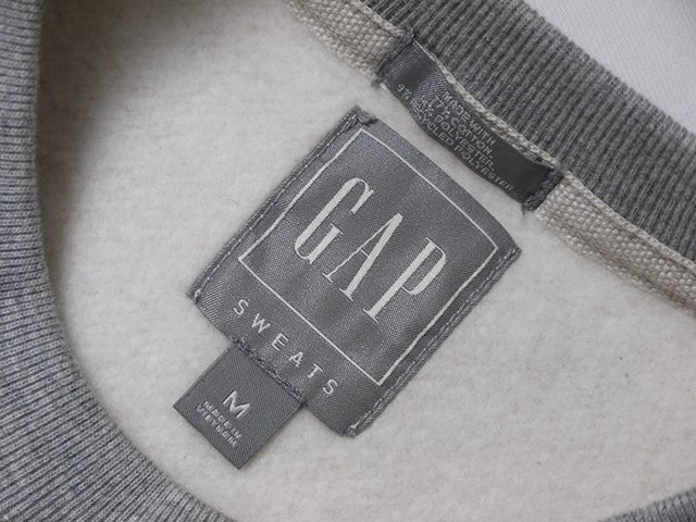  прекрасный товар * GAP Gap тренировочный стандартный товар двухцветный передний V тренировочные брюки футболка M размер утилизация поли 