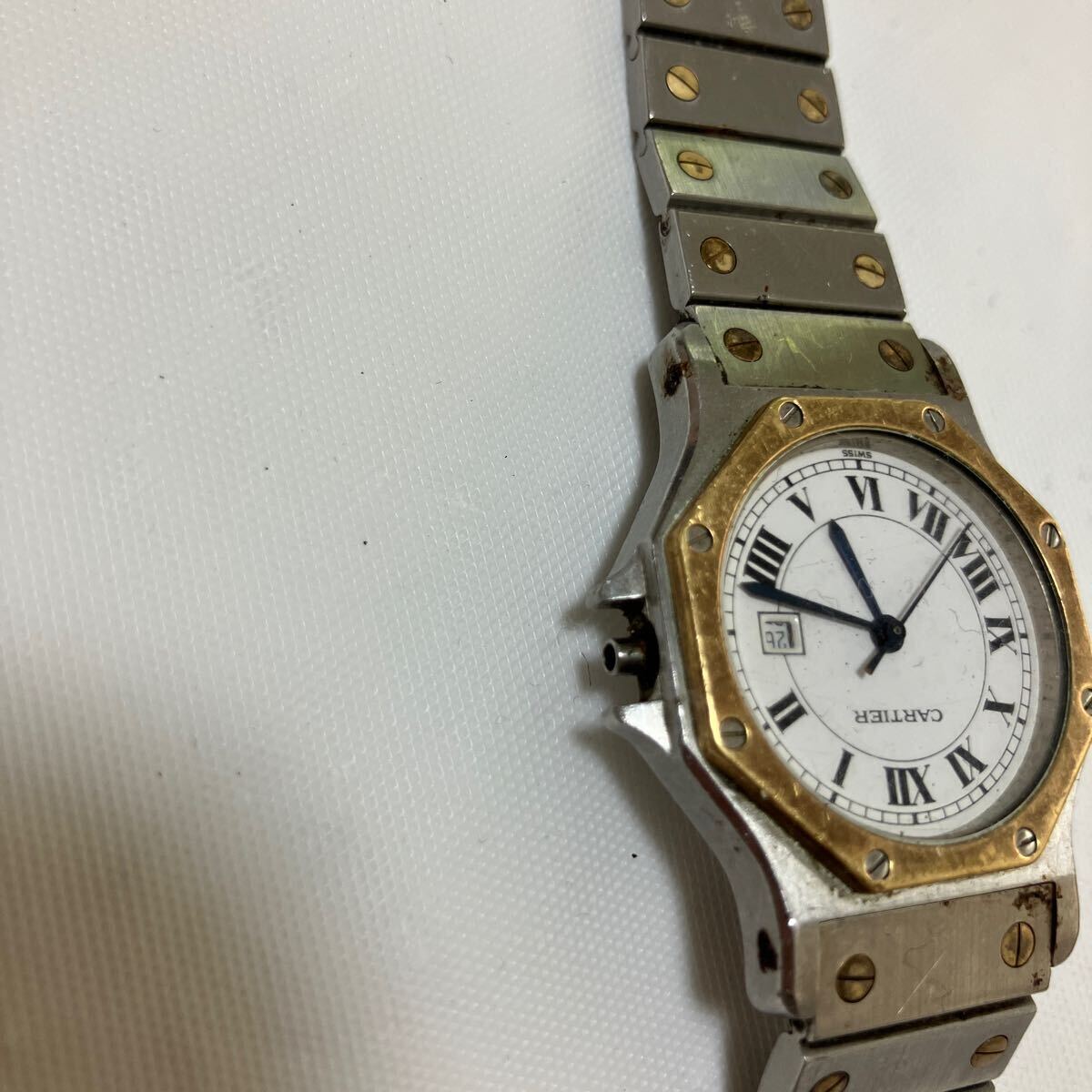Cartier サントス　オクタゴン　腕時計　ジャンク_画像6
