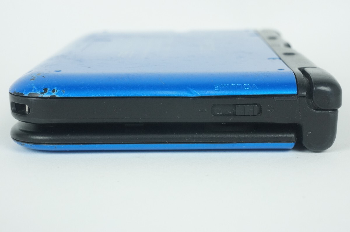 【動作品】3DSLL 本体 ブルー ブラック 任天堂 Nintend ニンテンドー 3DS LL 中古 カメラ難ありの画像8
