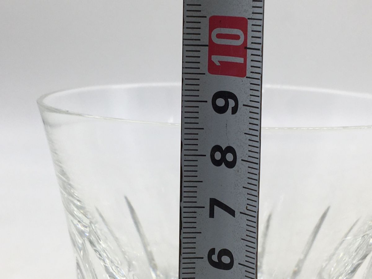 0402-220T⑲23314 バカラ  Baccarat   クリスタル ロックグラス 飲み口直径約9.5cm。底面直径約6.5cm。高さ約8.5cm 箱付の画像8