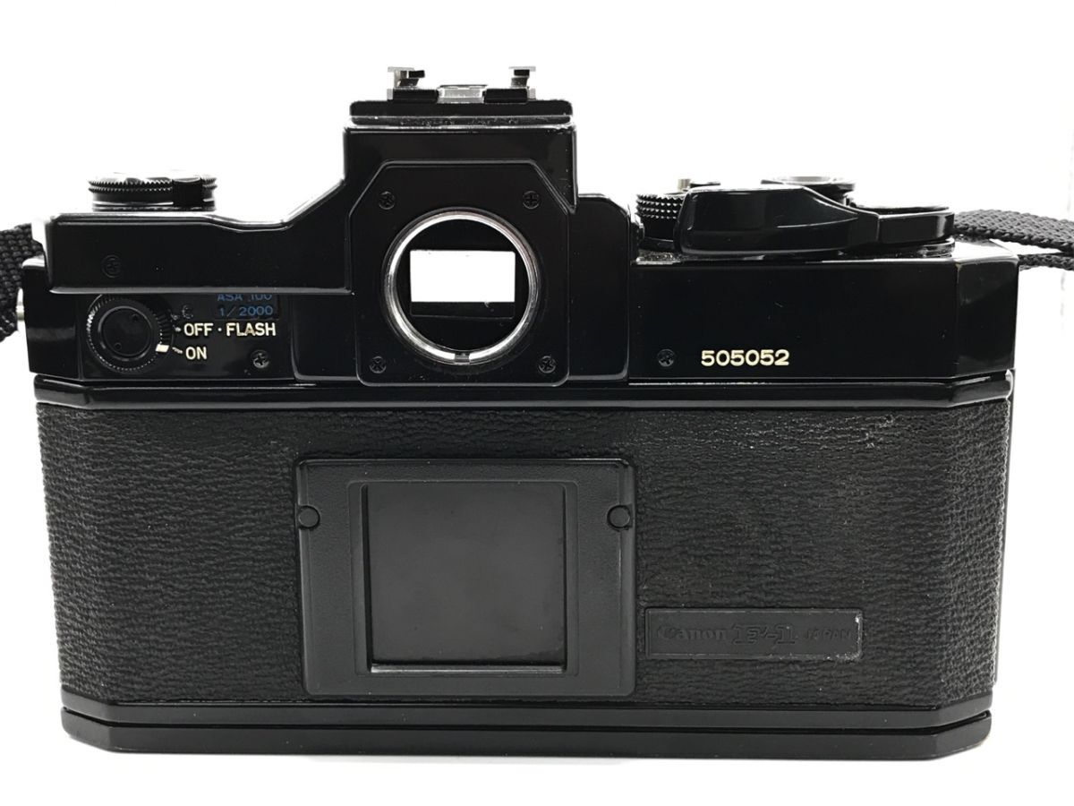 0403-113T⑨6113 フィルムカメラ CANON キャノン F-1 シャッター◯ レンズ FD 55mm 1:1.2 S.S.C. 人気 撮影機器の画像6