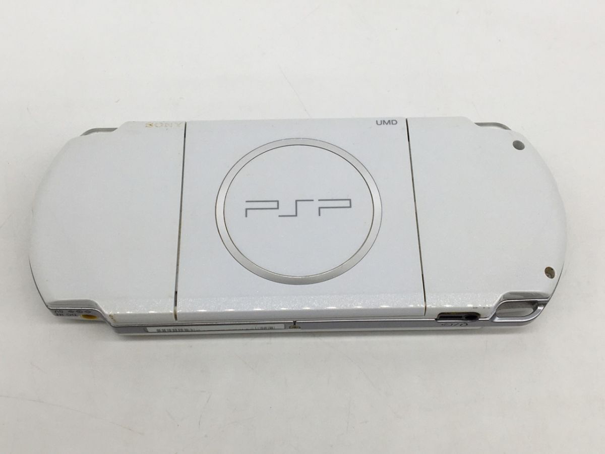 0501-503MKM23248 RP ゲーム機 本体のみ 通電動作未確認 PSP-3000 SONY ソニー ホワイト バッテリー無し ポータブル_画像10