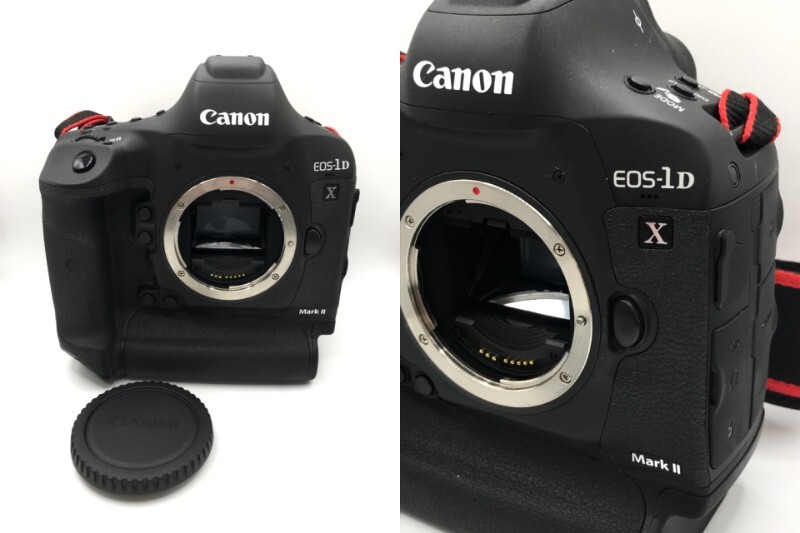 0401-136T⑳23376 デジタル一眼レフカメラ CANON キャノン EOS-1D X Mark-Ⅱ レリーズ回数 2,000以下 ボディ バッテリー ストラップ有 美品_画像2