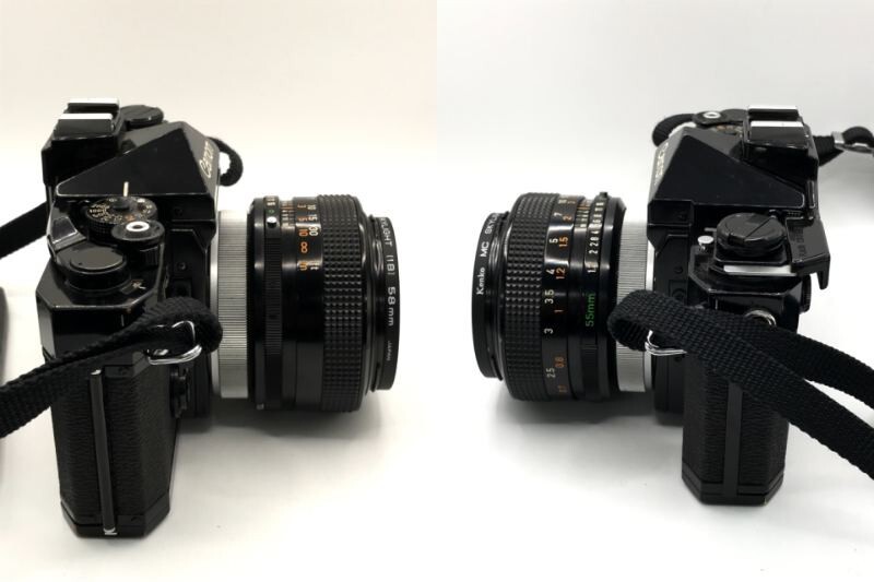 0403-113T⑨6113 フィルムカメラ CANON キャノン F-1 シャッター◯ レンズ FD 55mm 1:1.2 S.S.C. 人気 撮影機器の画像9