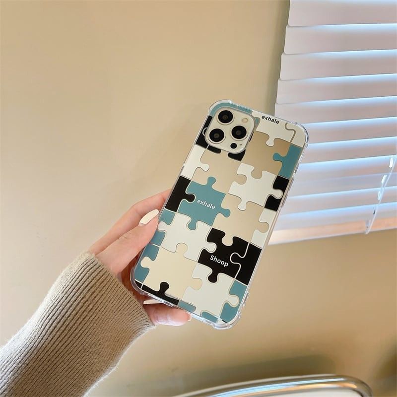 iPhone12 pro パズル ミラー アイフォン スマホケース スマホカバーsmartphone case