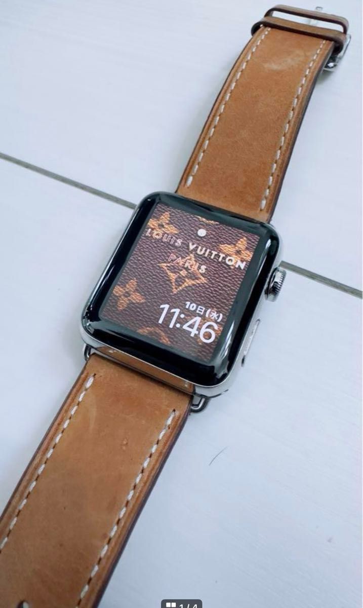 美品 Apple Watch GPS+ Cellular 42mm 容量100% Stainless 希少 アップルウォッチ