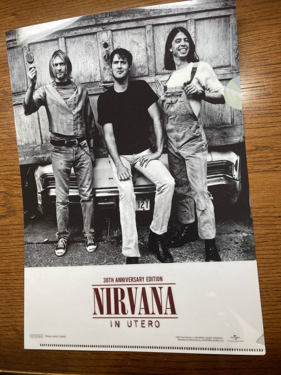 未使用 ニルヴァーナ NIRVANA イン・ユーテロ/クリアファイルの画像1