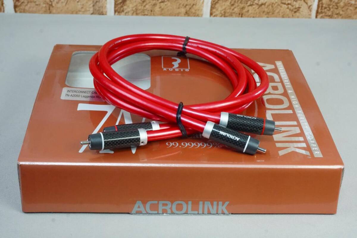 ACROLINK アクロリンク 7N-A2050 Leggenda RCAケーブル 7N導体 元箱装備 美品_画像1