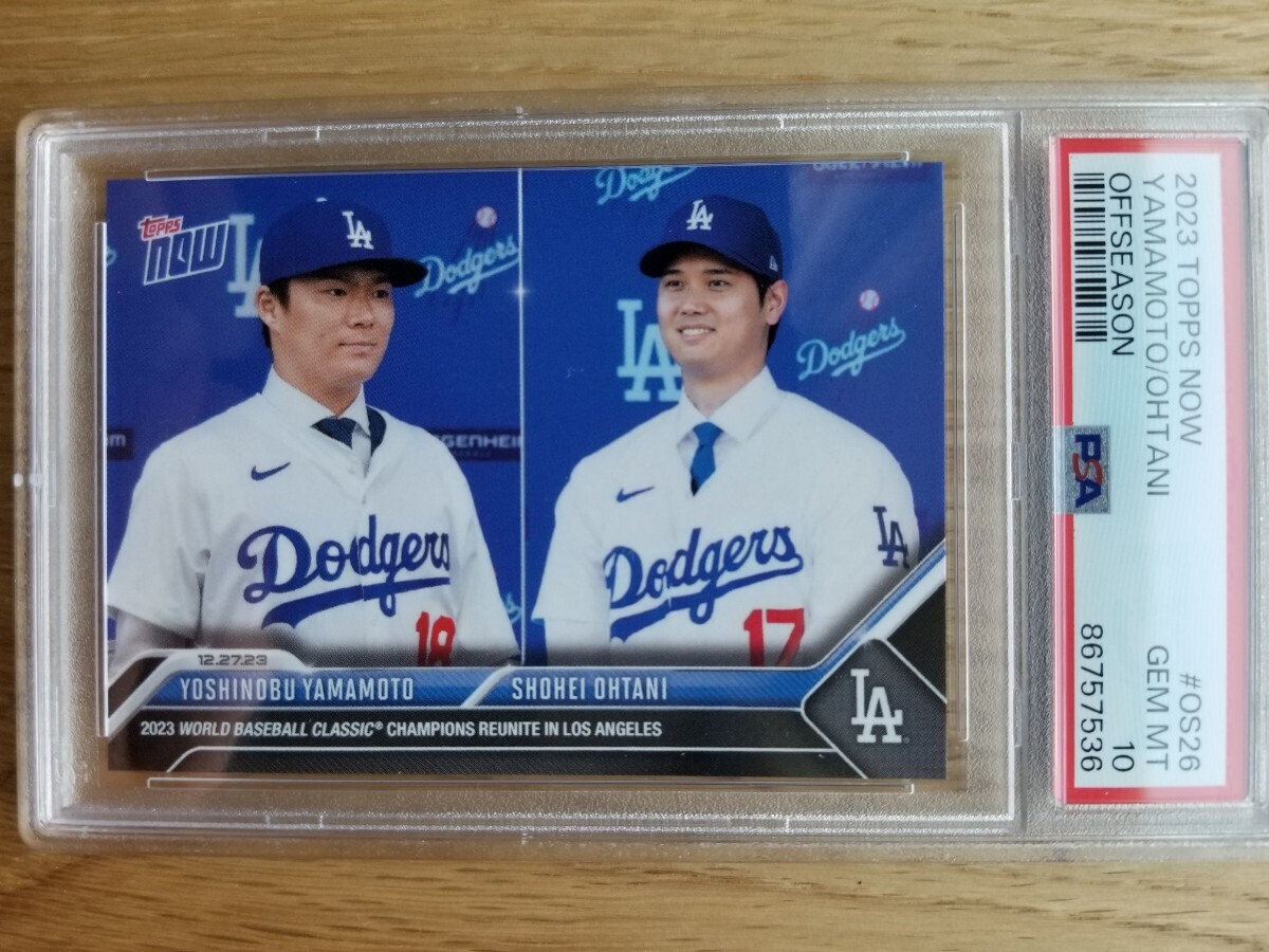 【PSA10】2023 Topps Now Ohtani Yamamoto Offseason #OS26 大谷翔平 山本由伸 PSA_画像1