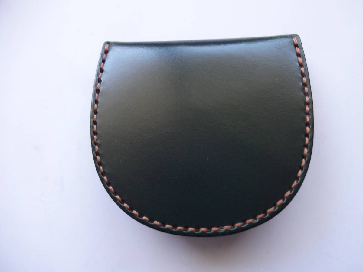 大峡製鞄 ブライドルレザー 馬蹄型小銭入れ (グリーン）の画像2