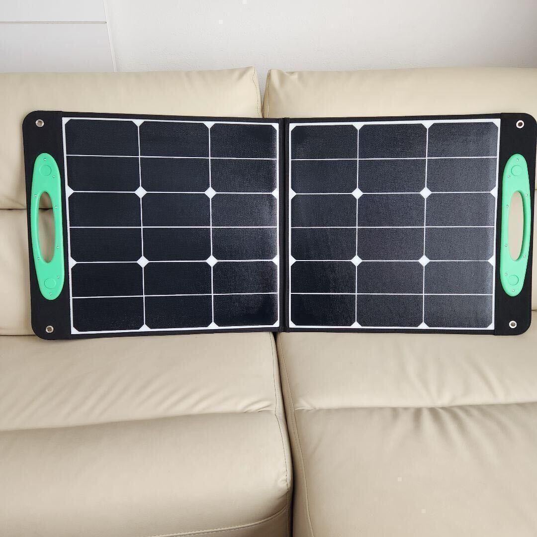 ソーラーパネル ポータブル電源 災害 アウトドア 防災 100w 太陽光発電の画像4