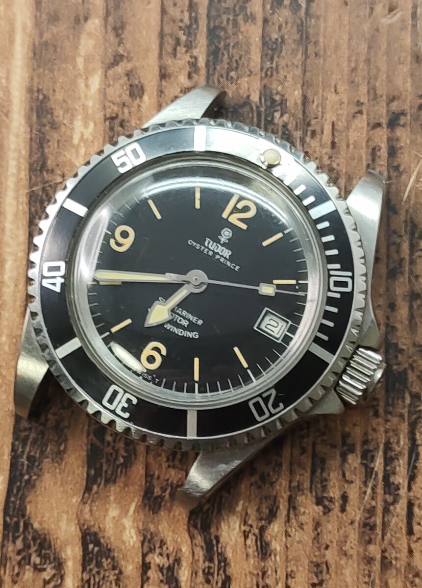 1000円スタート！TUDOR チュードル 小薔薇サブマリーナ ref.7016/0 cal.2836-2 自動巻き メンズ腕時計 訳アリ品 の画像1