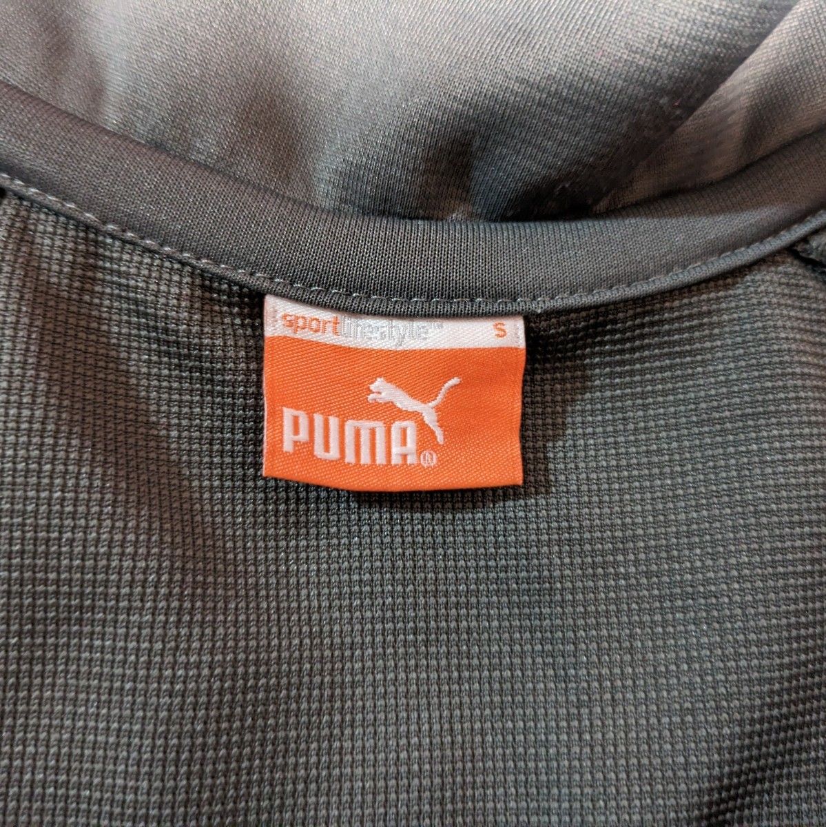 プーマ PUMA Puma Sサイズ  ジャージ ピンクライン グレー 灰色