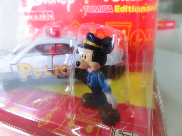 未使用 ミニカー DISNEY ミッキーマウスミニフィギュア付 TOMICA Edition パトカーの画像2