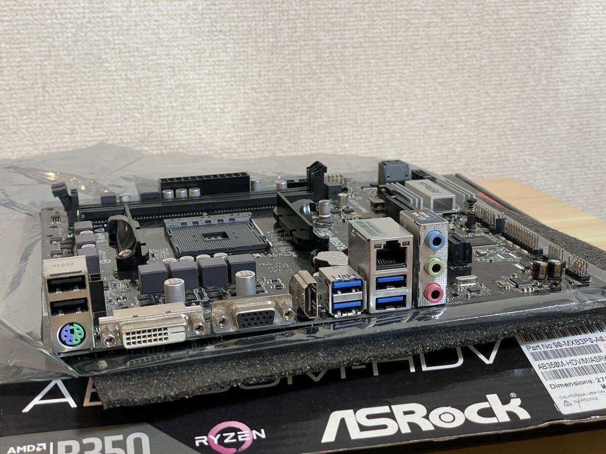 ● ASRock AB350M-HDV SocketAM4 MicroATX マザーボードRyzen●の画像2