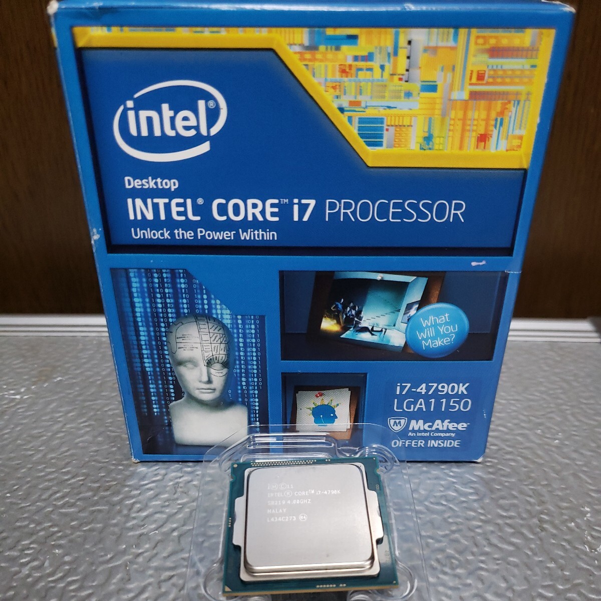 動作未確認ジャンクCore i7 4790K BOX Intelの画像1