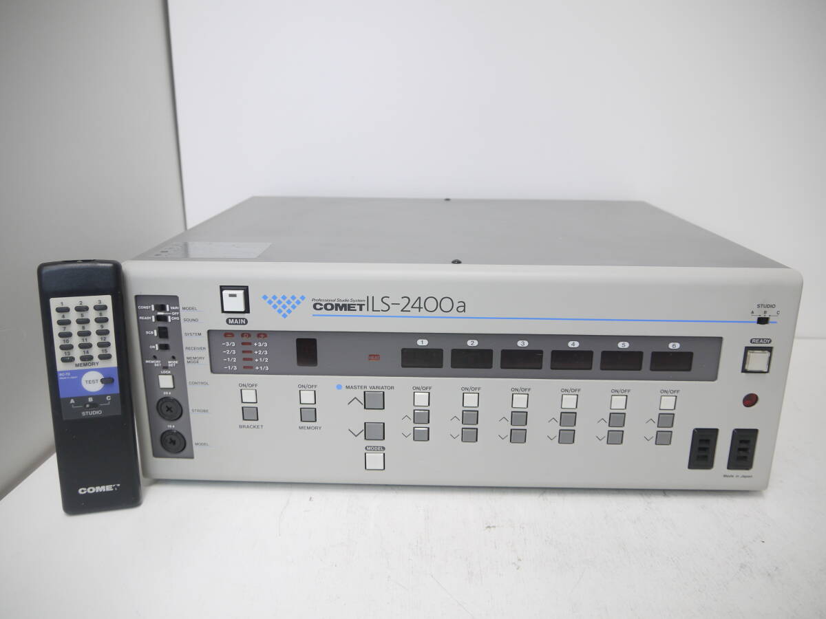 302 COMET ILS-2400a Professional Studio System コメット ストロボジェネレーター リモコン RC-T2付 _画像1