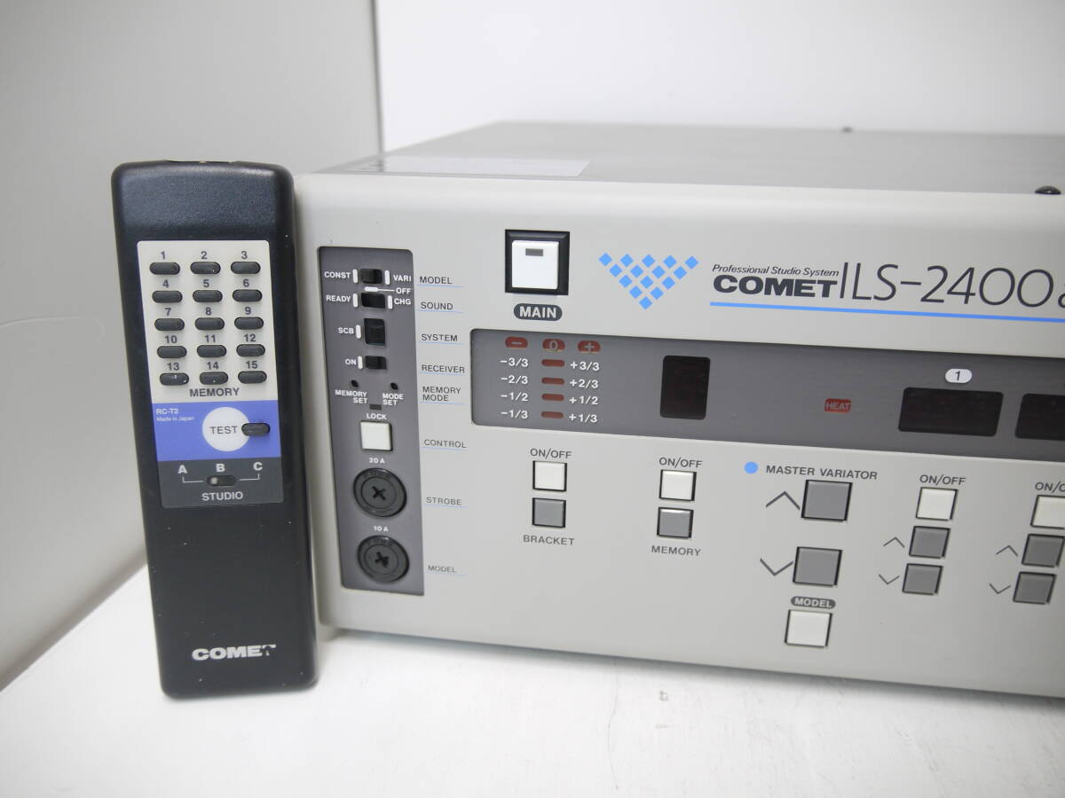 302 COMET ILS-2400a Professional Studio System コメット ストロボジェネレーター リモコン RC-T2付 _画像2