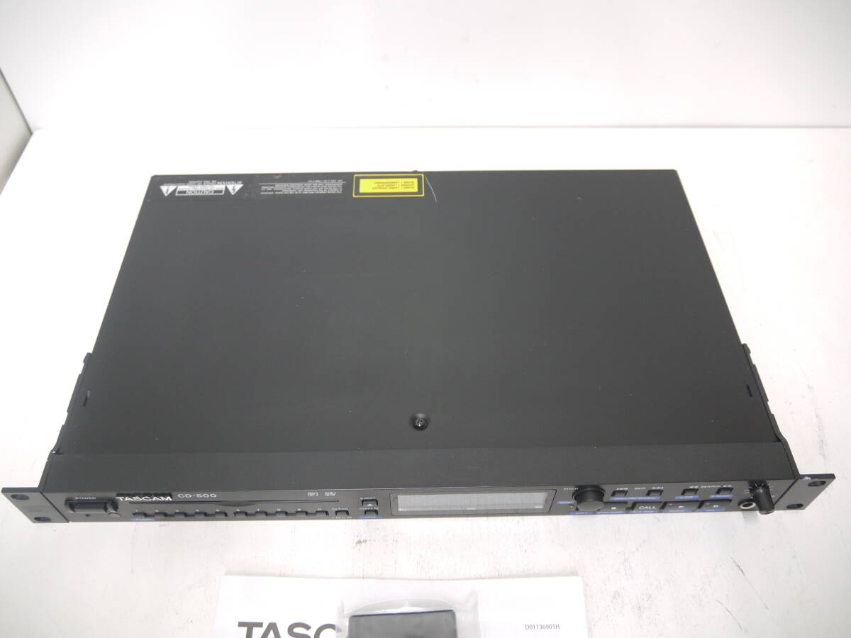 318 TASCAM CD-500 Tascam business use CD player CD deck remote control RC-500/ manual attaching CD player 