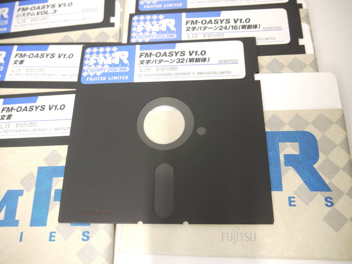 477 FUJITSU FMR FM-OASYS V1.0 2HD дискета 13 листов суммировать Fujitsu служебная программа / система / словарь / знак образец 5 дюймовый FD