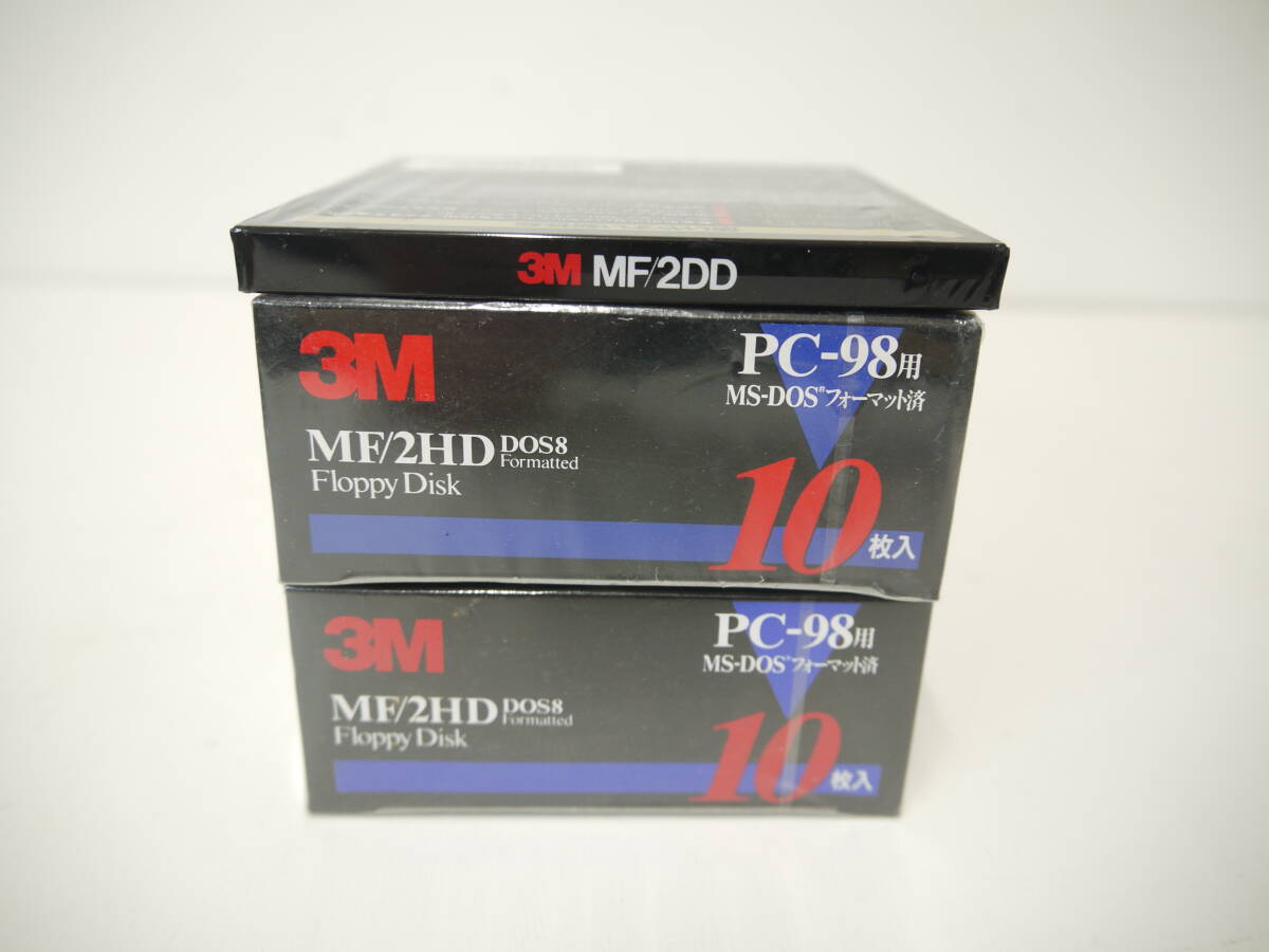 504 未開封 3M MF/2HD PC-98用 10枚パックｘ2個 MF/2DD 1枚 フロッピーディスク 3.5インチの画像5
