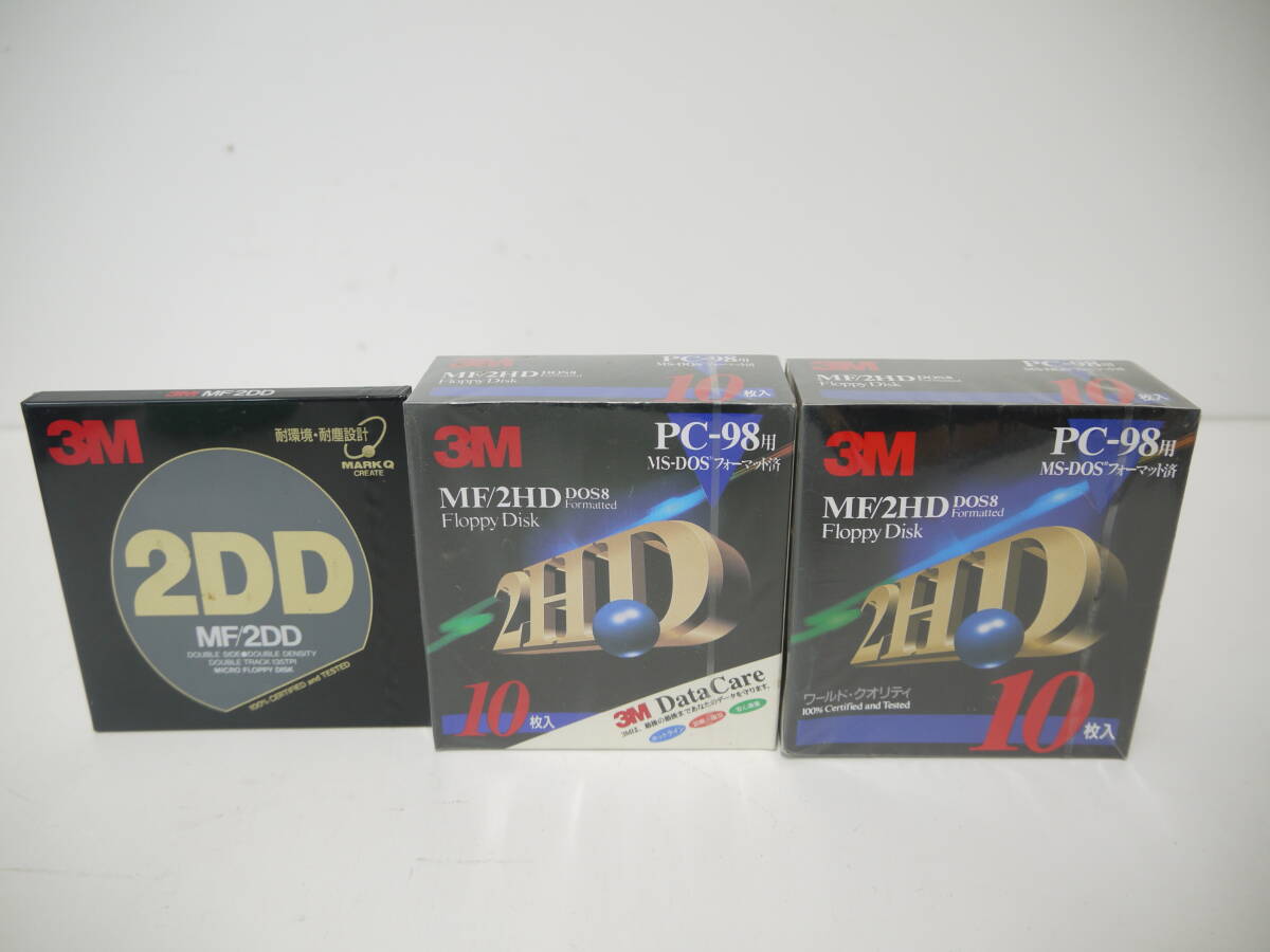 504 未開封 3M MF/2HD PC-98用 10枚パックｘ2個 MF/2DD 1枚 フロッピーディスク 3.5インチの画像1